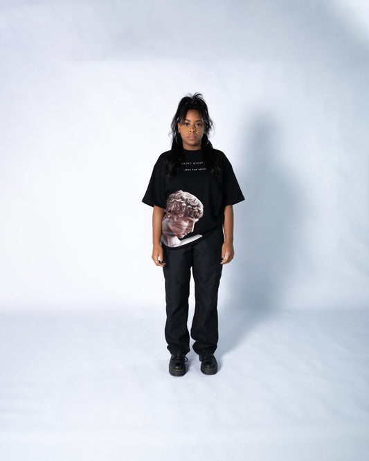 Not For Sale Tee | Black Oversized Tee | Antinous Print