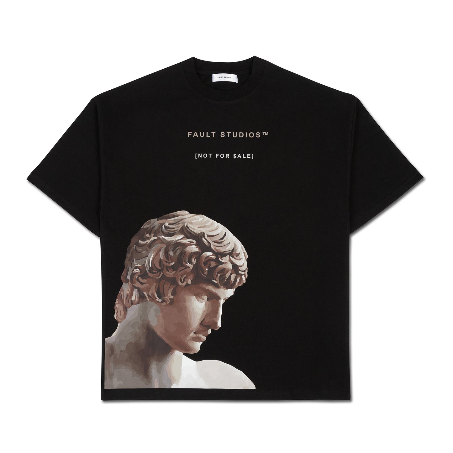 Not For Sale Tee | Black Oversized Tee | Antinous Print